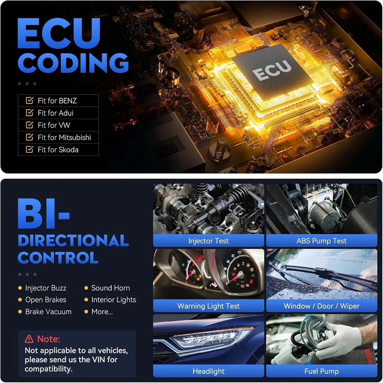AutoMaster Pro BT70 – Bluetooth Car Scanner | ECU Coding & 36+ Resets